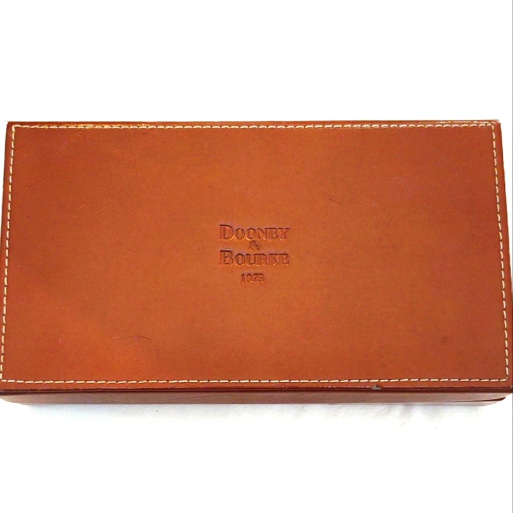 Vintage Dooney & Bourke Leather Accessories Box- Collectible!